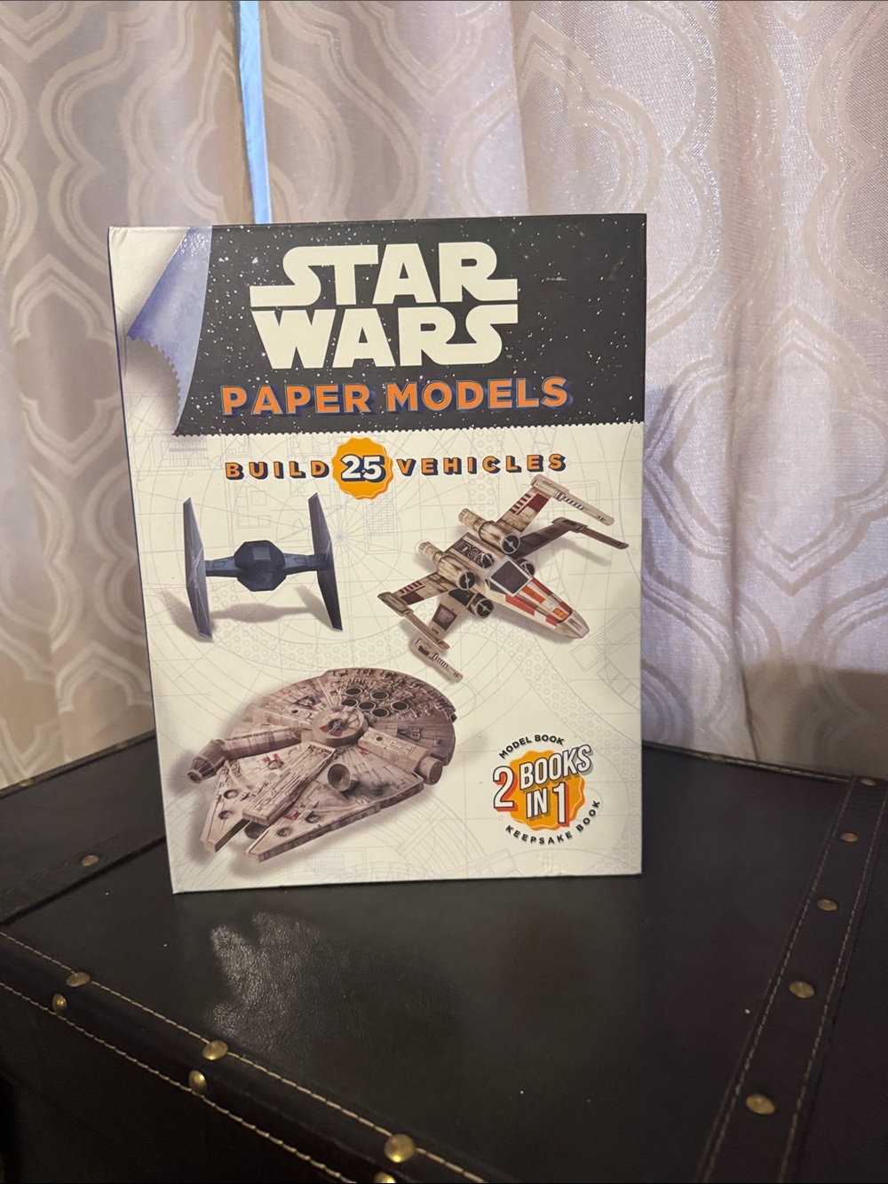 Star Wars Paper Models Build 25 Vehicles Book - White, Black, Orange, Blue